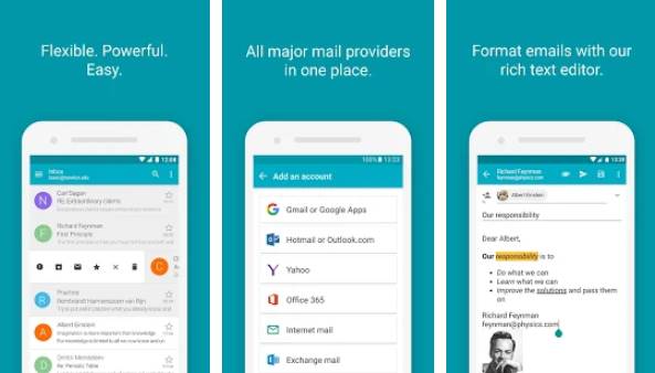 Gameplay screenshot from aquamail email app for Android