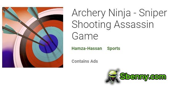 tir à l'arc ninja tireur d'élite jeu d'assassin