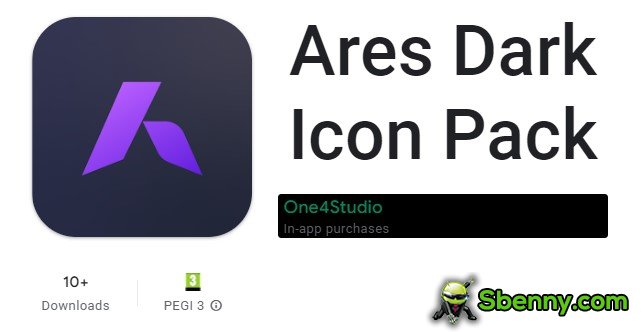 Ares dunkles Icon-Pack