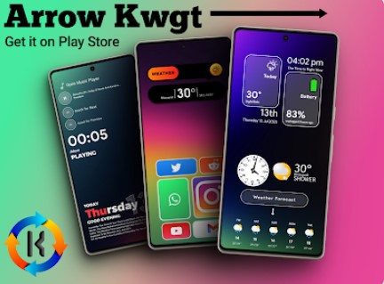 Gameplay screenshot from arrow kwgt for Android