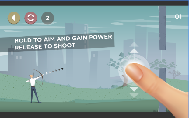 Gameplay screenshot from arrow science for Android