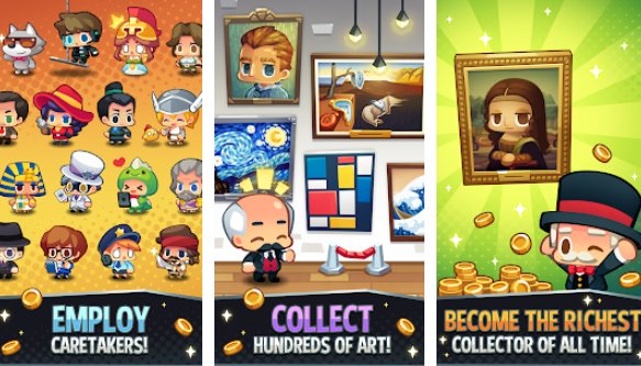 Gameplay screenshot from art inc trendy business clicker for Android