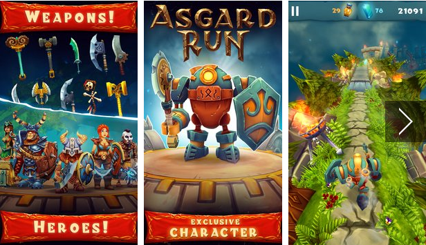 Gameplay screenshot from asgard run for Android