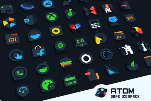 Gameplay screenshot from atom iconpack for Android