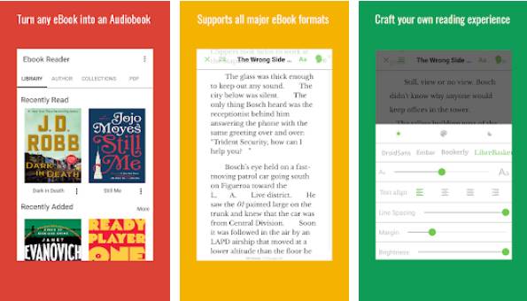 Gameplay screenshot from audiobook reader turn ebooks into audiobooks for Android