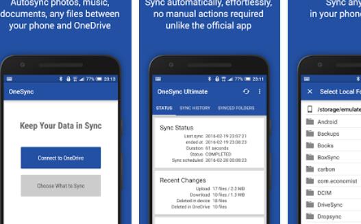 Gameplay screenshot from autosync onedrive onesync for Android