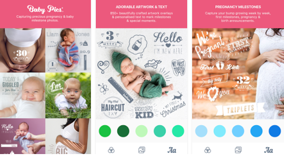 Gameplay screenshot from baby pics plus for Android