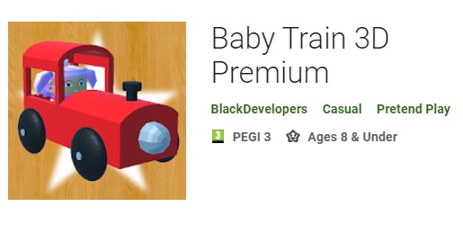 trem bebê 3d premium