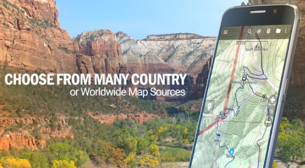 Gameplay screenshot from backcountry navigator topo gps pro for Android