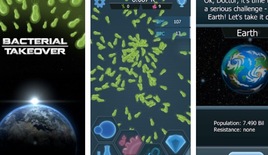 Gameplay screenshot from bacterial takeover idle clicker for Android