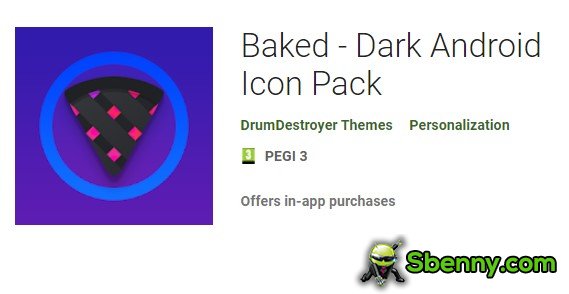 paquete de iconos de Android oscuro al horno