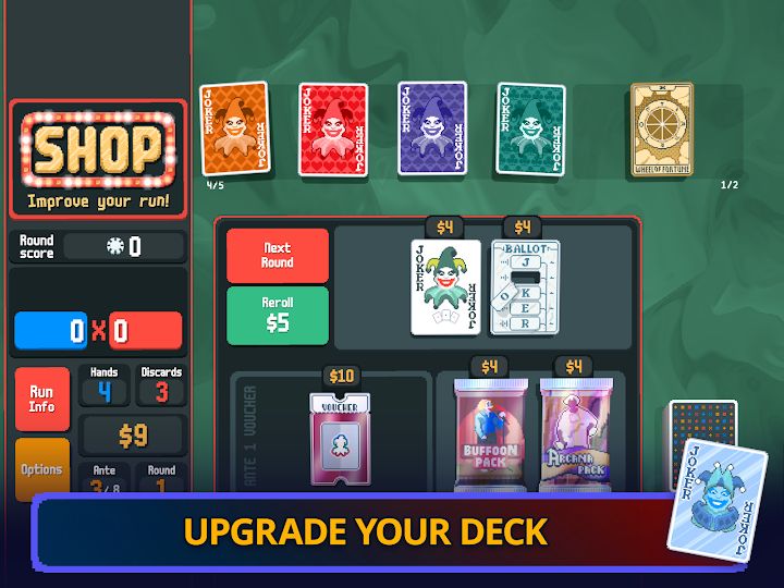 Gameplay screenshot from Balatro for Android