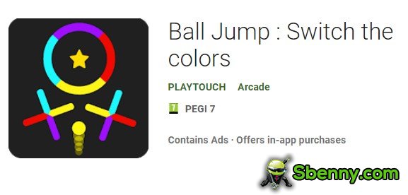salto con la palla cambia i colori