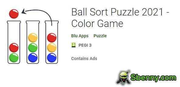 بازی رنگی پازل مرتب سازی توپ 2021