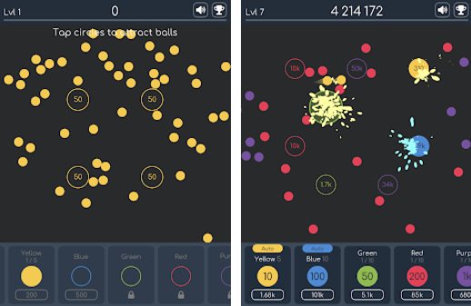 Gameplay screenshot from balls control for Android