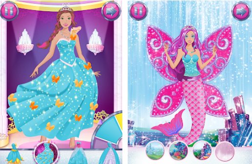 Gameplay screenshot from barbie magical fashion for Android