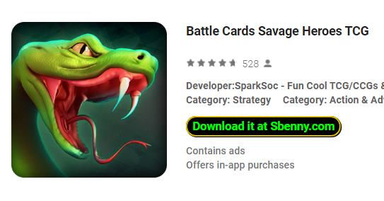 battle cards savage heroes tcg