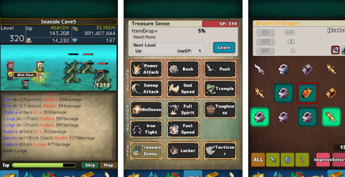 Gameplay screenshot from battledna autobattle rpg for Android