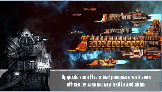 Gameplay screenshot from battlefleet gothic leviathan for Android