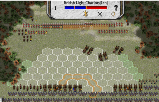 Gameplay screenshot from battles of the ancient world for Android