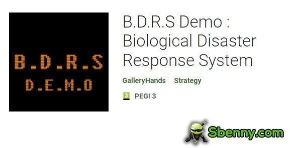 bdrs demo sistema de resposta a desastres biológicos