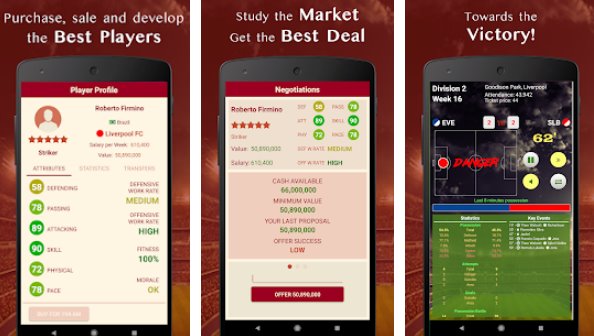 Gameplay screenshot from be the manager 2020 soccer strategy for Android