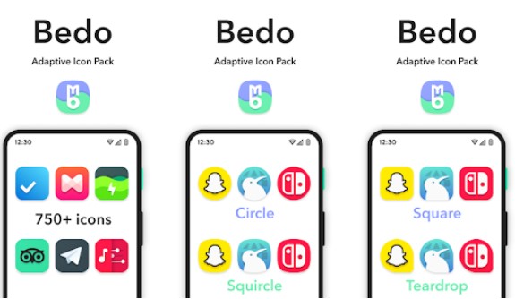 pacote de ícones adaptável bedo MOD APK Android