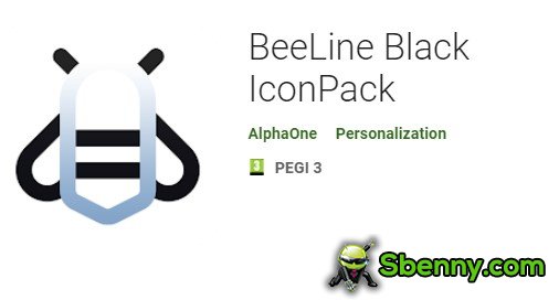beeline black iconpack