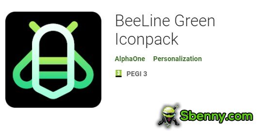 beeline green iconpack