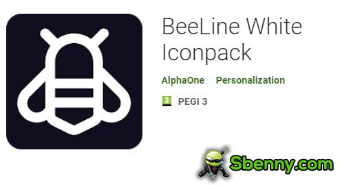 beeline white iconpack