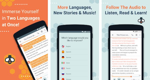 beelinguapp uczyć się języków, muzyki i audiobooków APK Android
