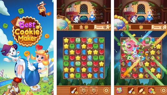 best cookie maker fantasy match 3 puzzle