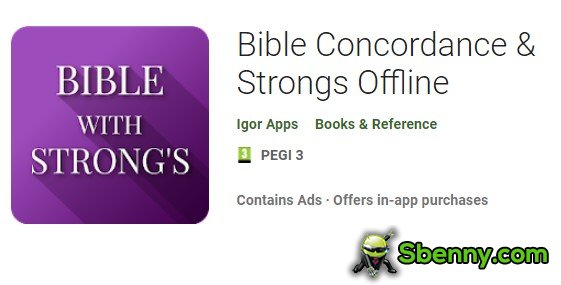 bible concordance and strongs offline