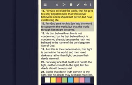 Gameplay screenshot from bible offline pro for Android
