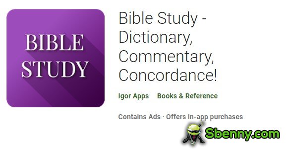 Bibelstudium Wörterbuch Kommentar Konkordanz