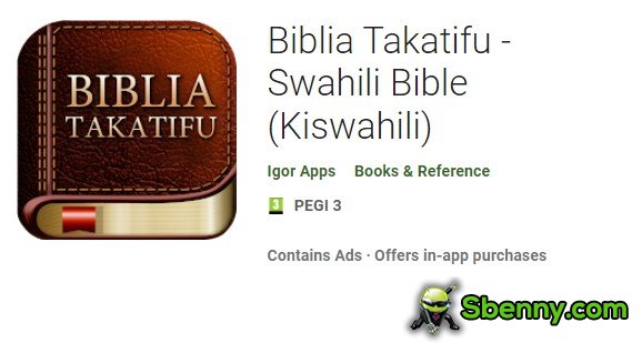 biblia takatifu Swahili Bibel Kiswahili
