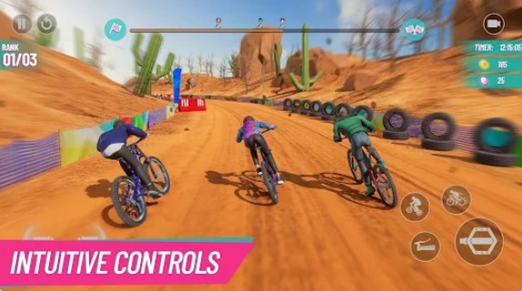 Gameplay screenshot from bicycle stunts 2 dirt bikes for Android