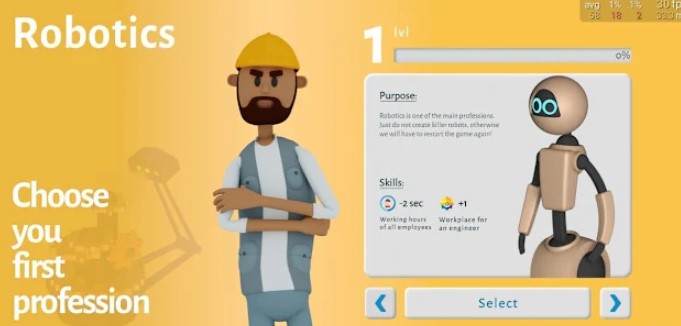 Gameplay screenshot from big boss startup tycoon for Android