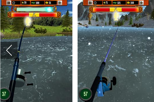 Gameplay screenshot from big sport fishing 2017 for Android