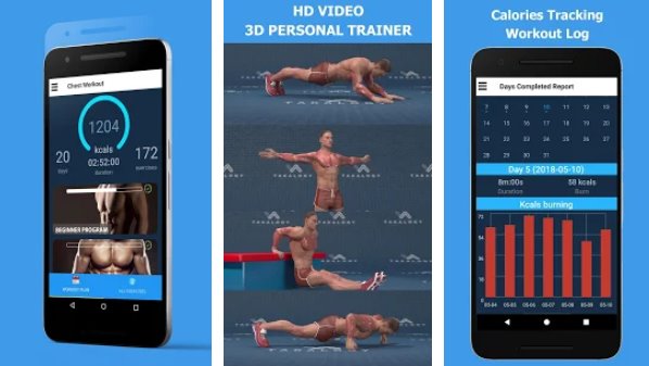 bigger chest in 30 days chest workouts MOD APK Android