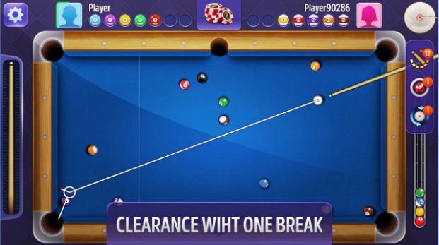 Gameplay screenshot from billiards for Android