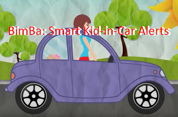 Bimba intelligent enfant dans les alertes de voiture