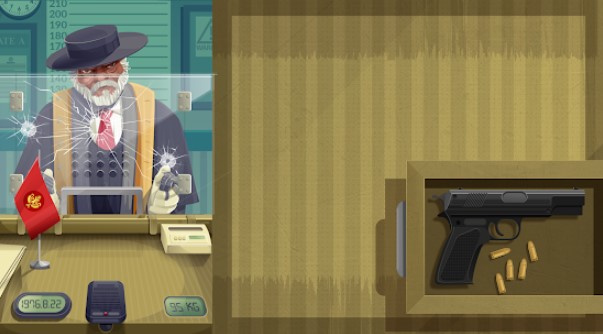 Gameplay screenshot from black border game border cross simulation for Android