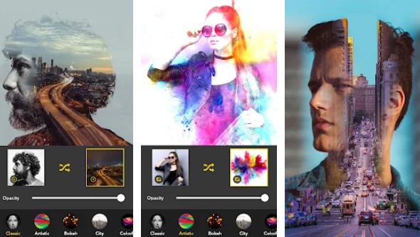 blend photo editor artful double exposure effect MOD APK Android