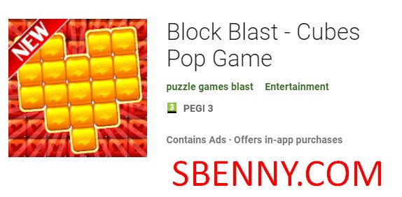 jeu de blocs blast cubes pop