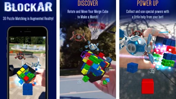 Gameplay screenshot from blockar for merge cube for Android