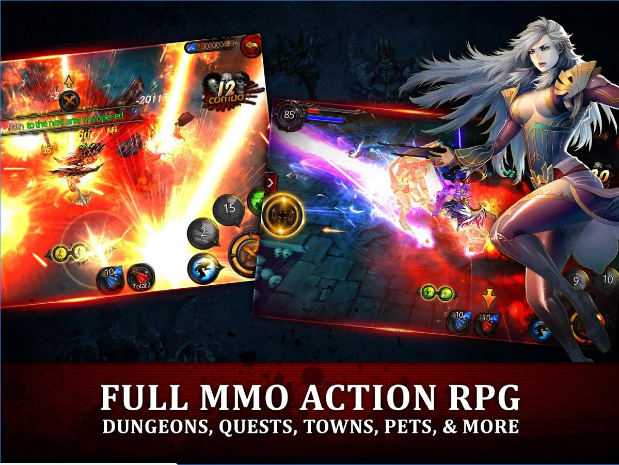 Gameplay screenshot from blood knights action rpg for Android