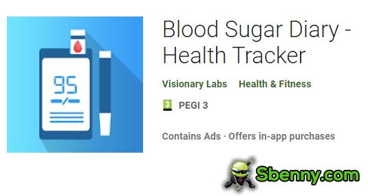 rastreador de salud del diario de azúcar en la sangre