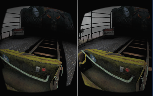 Gameplay screenshot from bloody roller coaster vr 2017 for Android