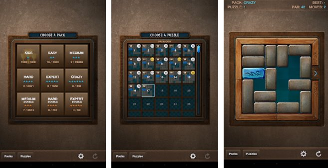 Gameplay screenshot from blue block unblock game for Android